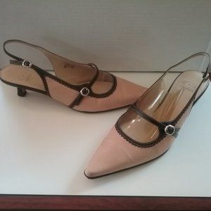 Joan and David Two-toned Sling Back Pump